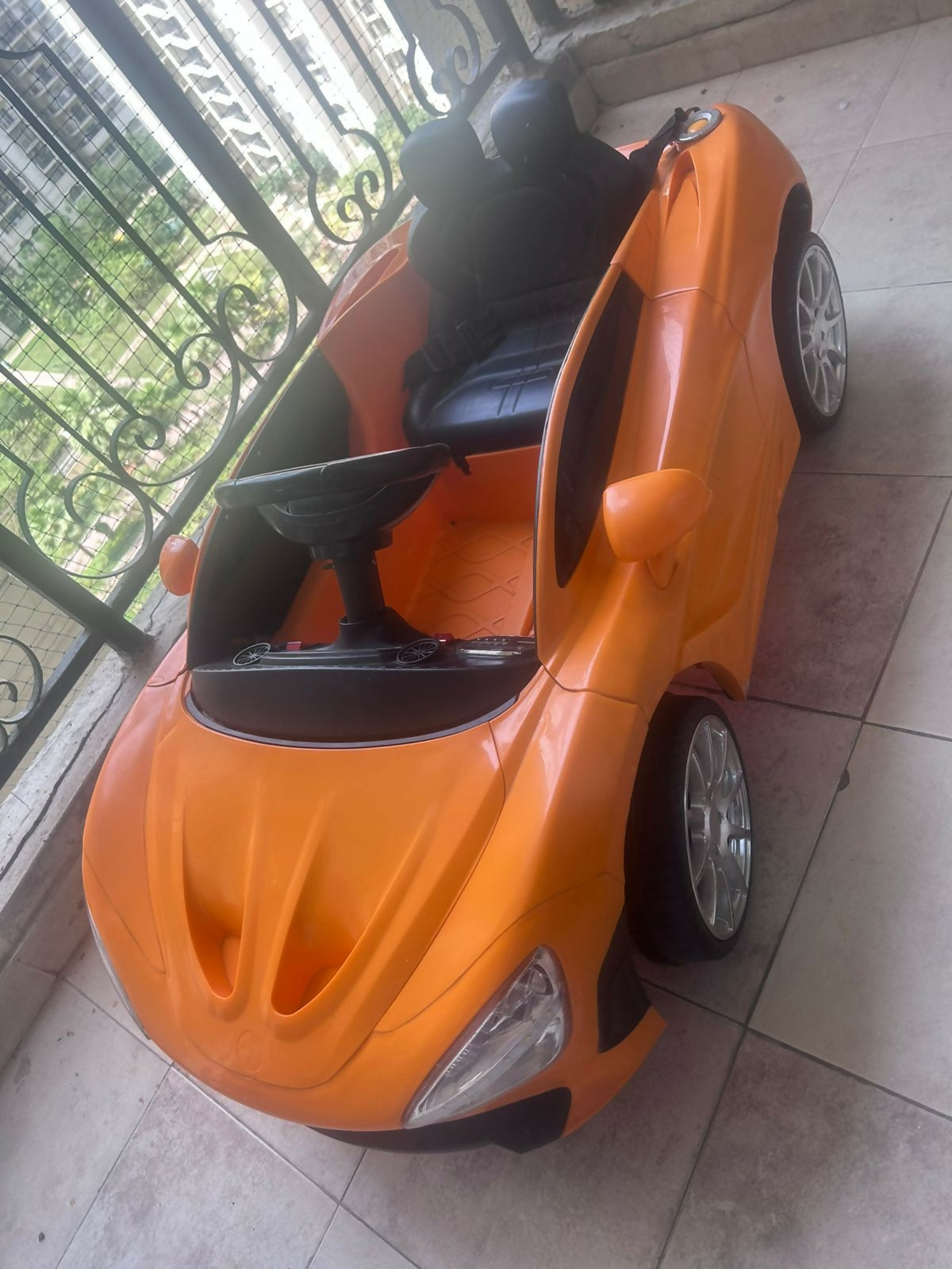 Buy Orange Baby Car – bright, safe, and fun ride-on for toddlers.