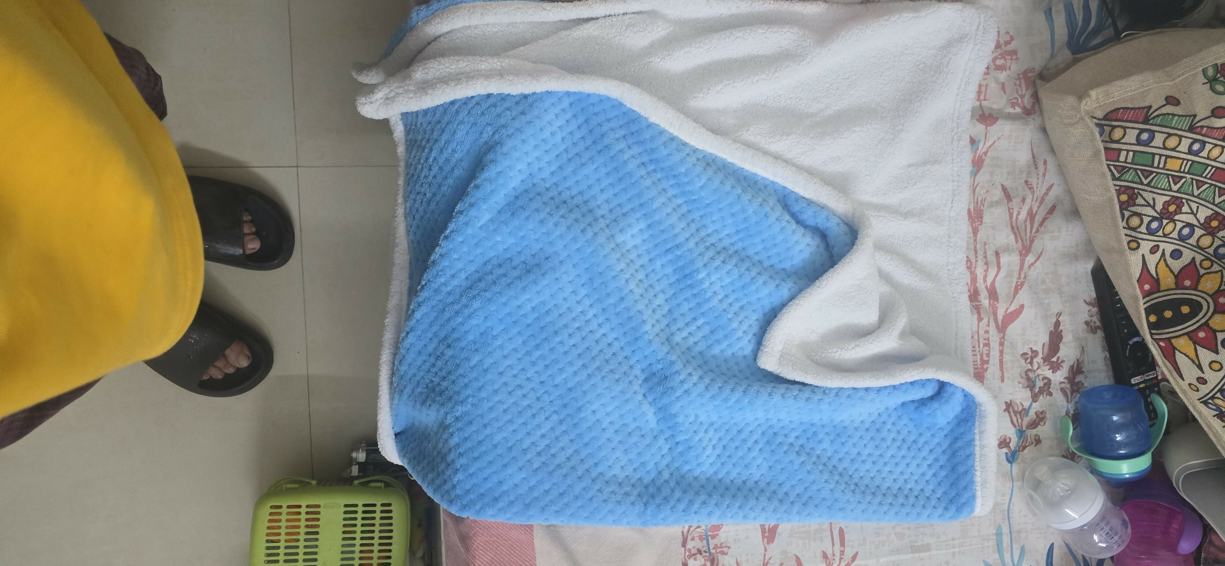 Imported Premium Fleece Blanket for Winters (Blue)
