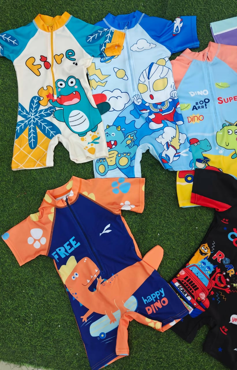Personalized Swim Costume & Cap for Kids