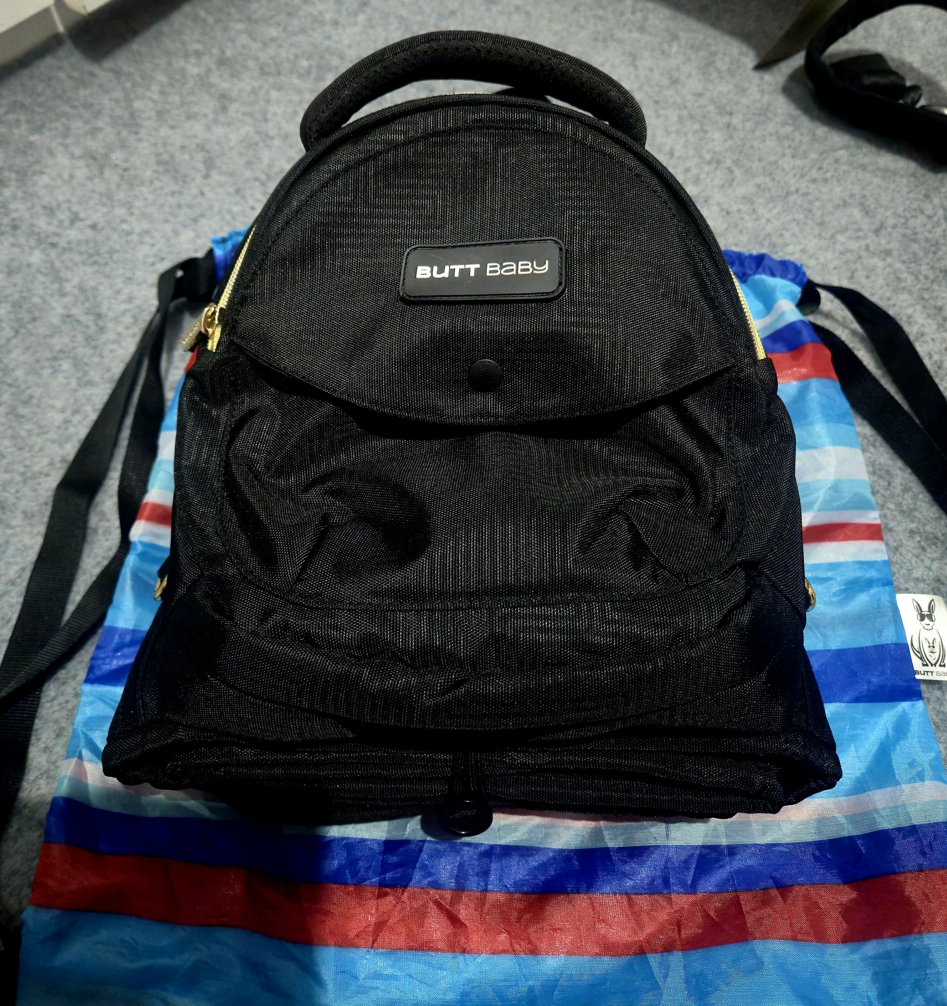 BUTT BABY Carrier Black Gold with Inbuilt Diaper Bag