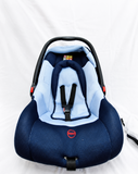 Mee Mee 4-in-1 Infant Baby Car Seat Carry Cot Blue Mosquito Net B058