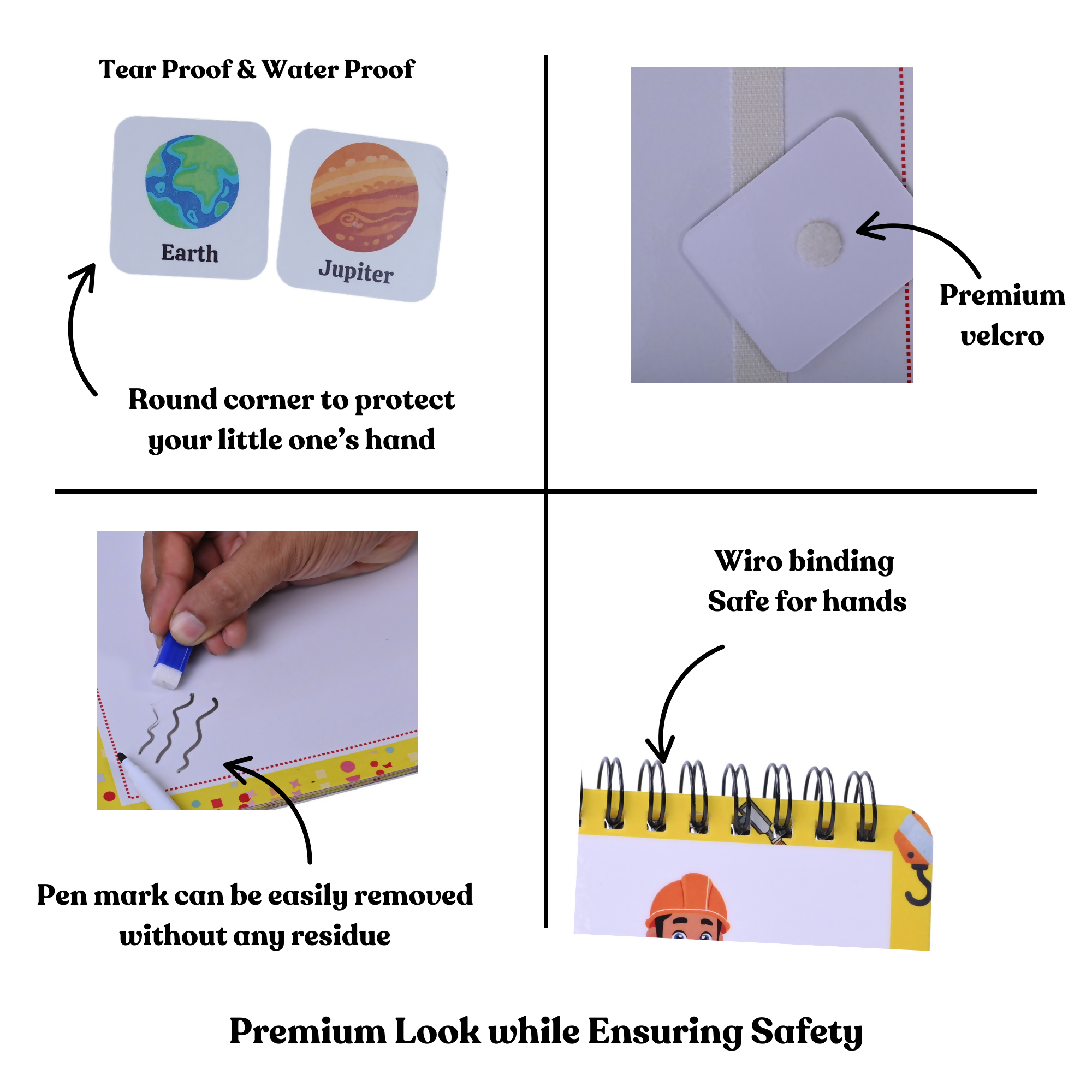 The activities help improve motor skills, cognitive skills, basic literacy, and memorization.
