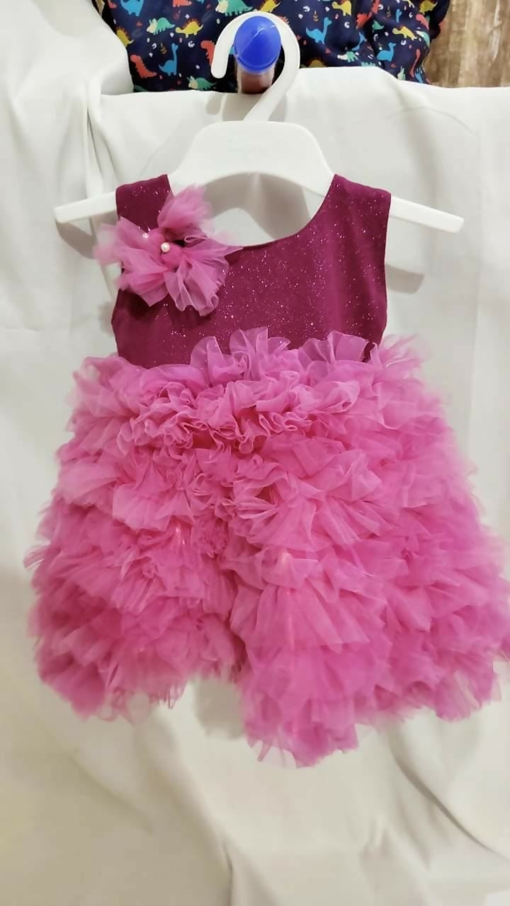 Explore our collection of partywear dresses/frocks for baby girls, featuring high-quality materials, intricate detailing, and comfortable fits, perfect for special occasions and celebrations.