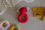 Introducing our Elephant Faced Shape Rattle, a delightful and eco-conscious sensory toy crafted with care and consideration.