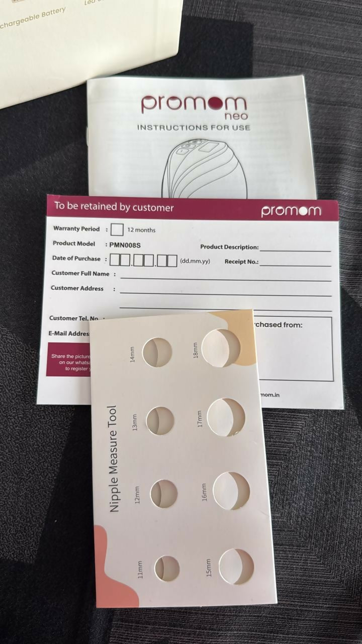 PROMOM Electric Breast Pump with Travel Case – Portable, Comfortable & Efficient Milk Expression