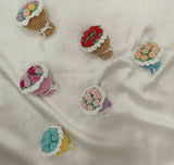 Crochet Flower Bouquet Keychain