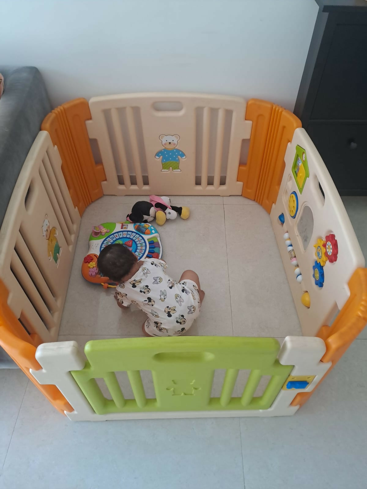 BABY CENTER INDIA Playpen with Door Lock – Safe, Spacious & Fun Ball Pool for Kids