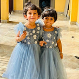 Blue Party Wear Frock