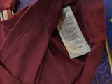TOMMY HILFIGER maroon polo neck T-shirt featuring soft comfortable fabric, classic polo collar, short sleeves, and a smart casual look for everyday wear and outings.