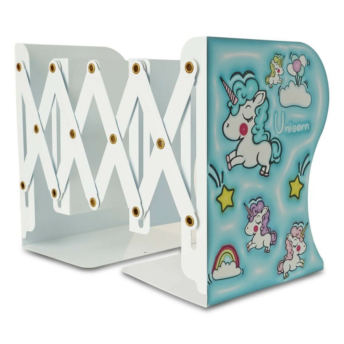 Metal Book Shelf Stand Bookends: Adjustable. High-quality, made from sturdy, heavy-gauge steel with hard enamel coating.
