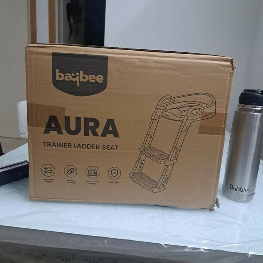 Baybee Aura potty training seat – safe, foldable toddler toilet ladder with adjustable steps and non-slip design.