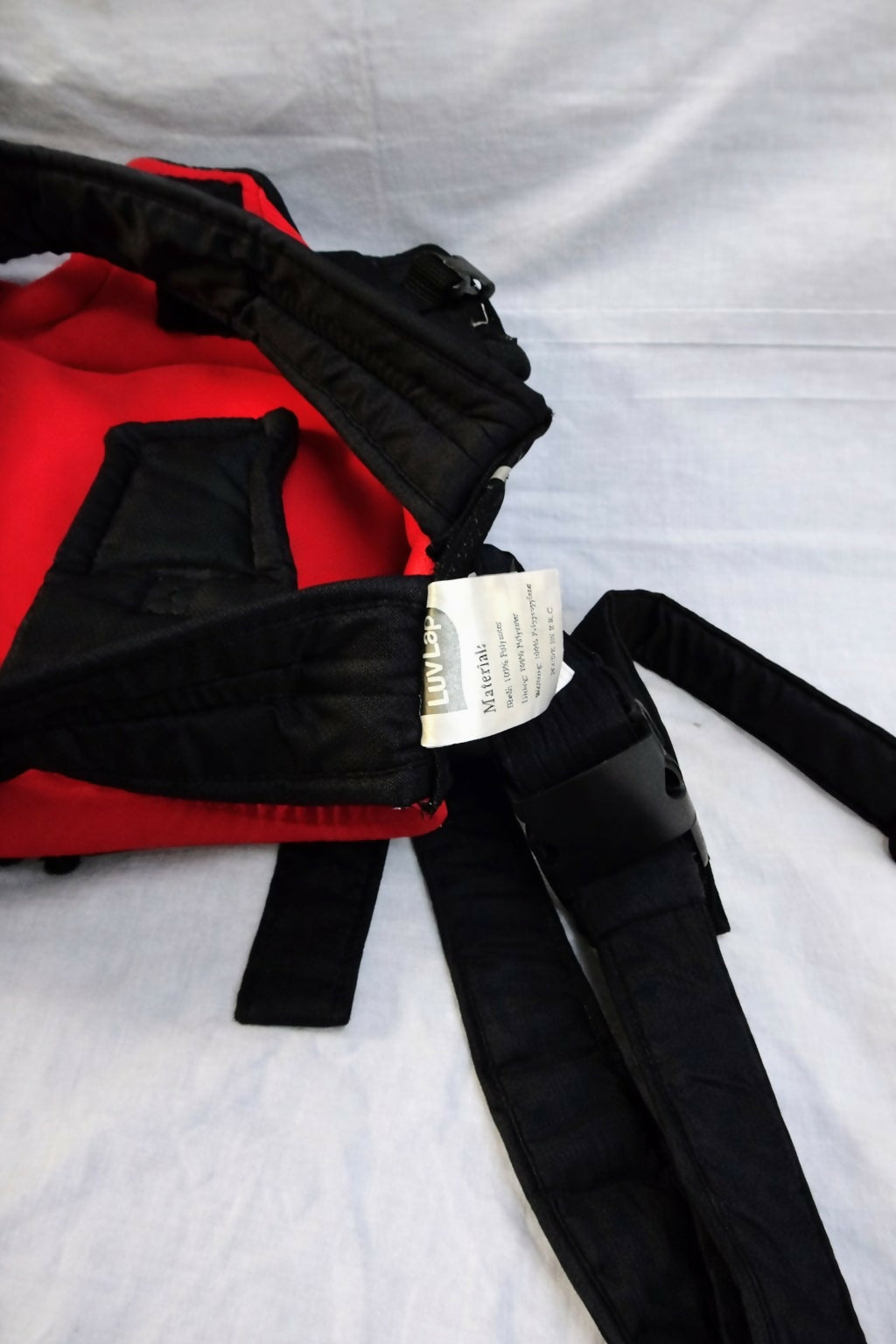LUVLAP 2 in 1 Adjustable Baby Carrier, Redblack