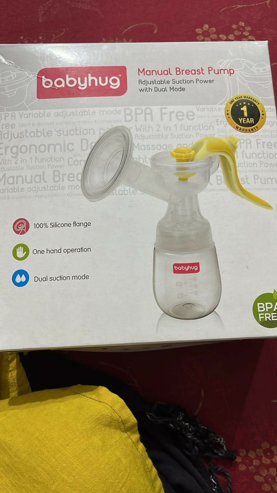 Buy BABYHUG Manual Breast Pump – Simple, Safe & Convenient Milk Expression for Moms
