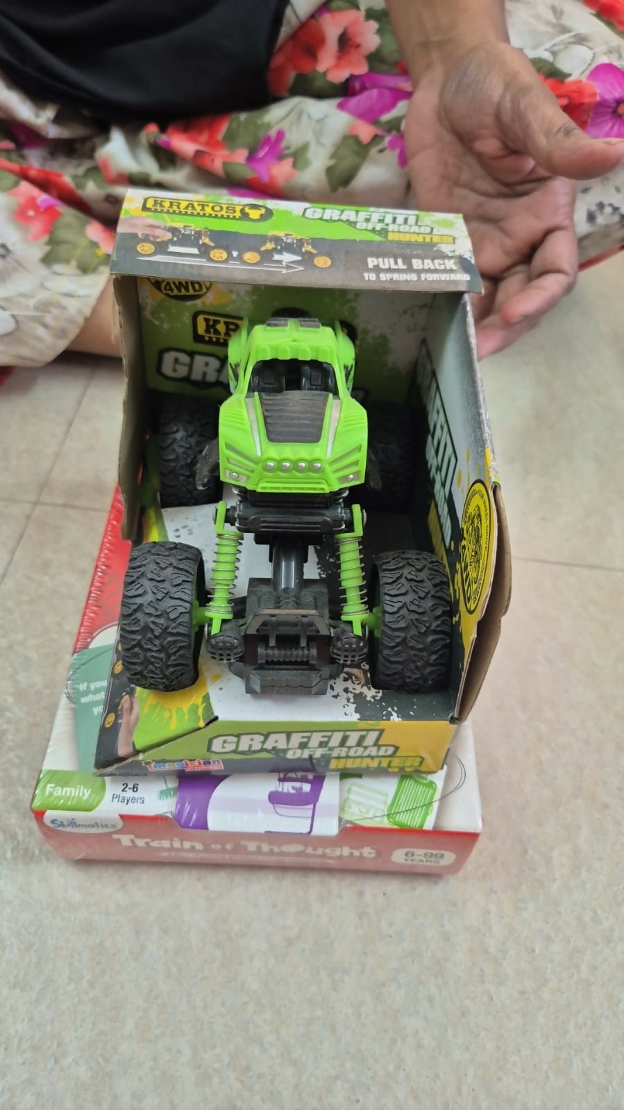Green toy truck