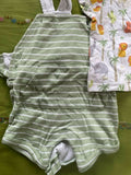 MINI KLUB Onesie Dress With T-shirt - White/light green