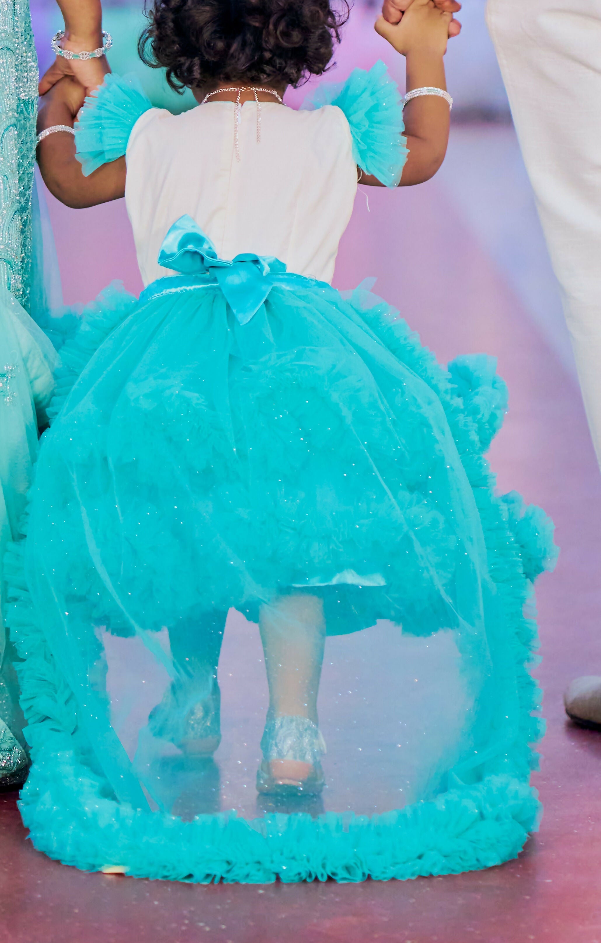 Customized Mermaid Theme gown with Tail for Baby Girl