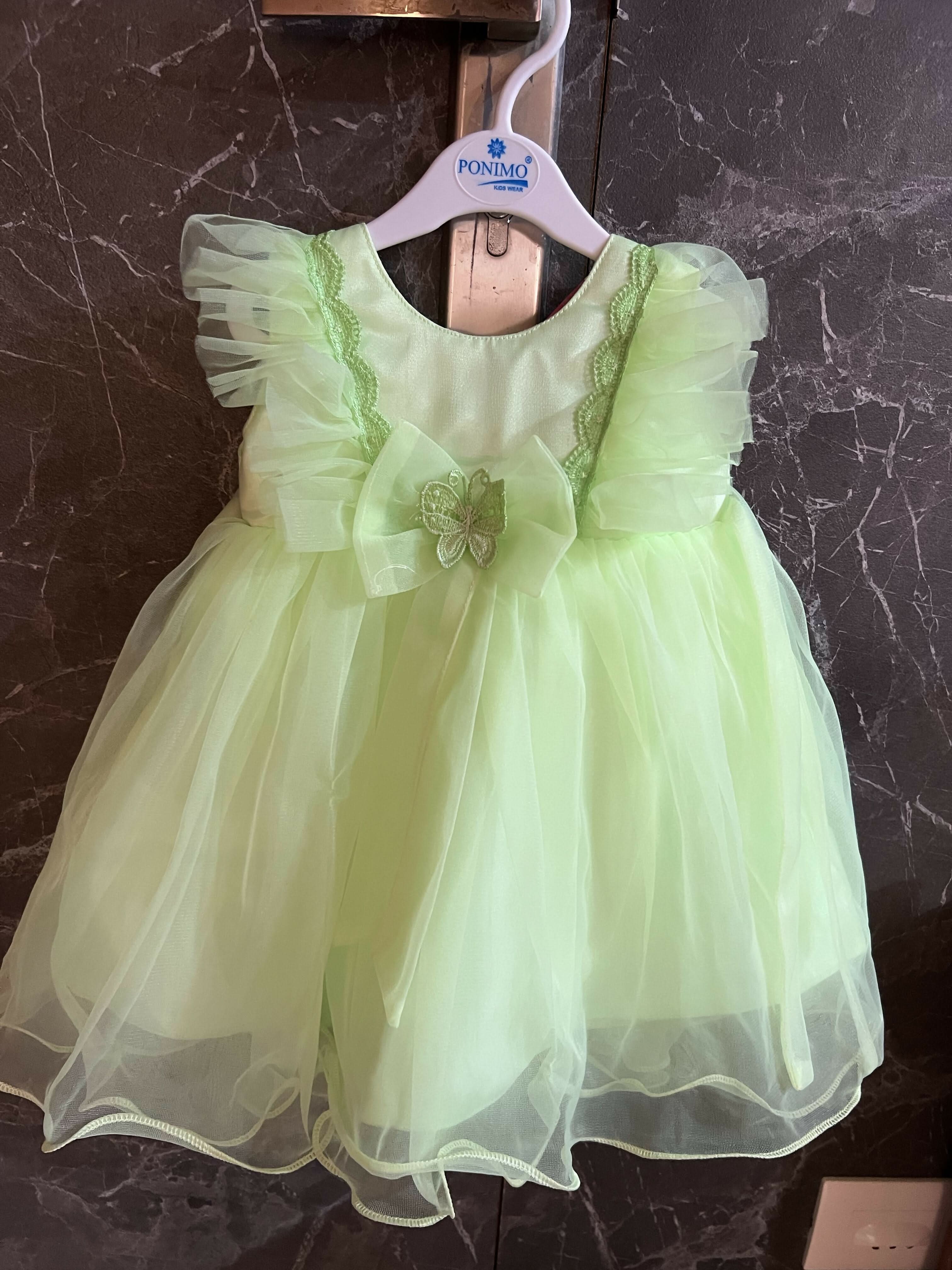 PARTY WEAR Frock(Yelow )