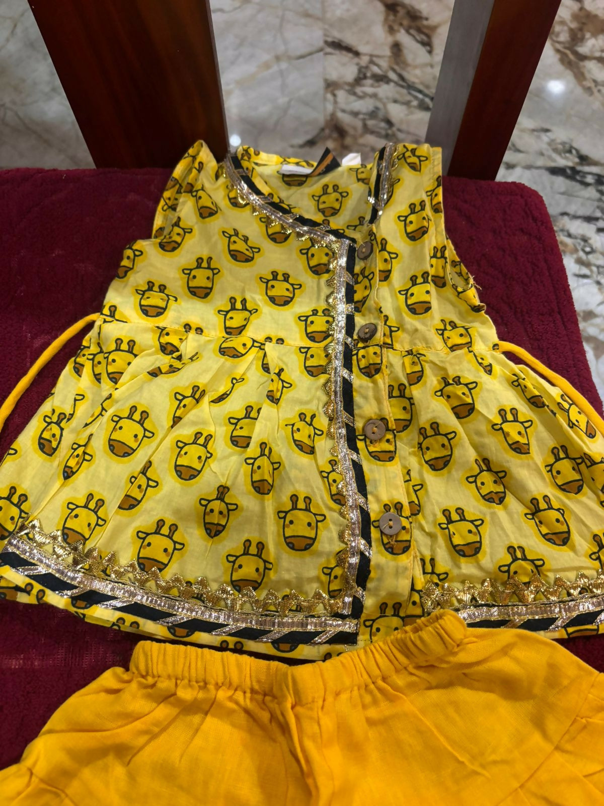 Kurta and Dhoti Style Dress for Baby Girl