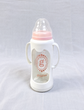 Giggles 210ml Glass Feeding Bottle Dual Handles BPA Free New B088