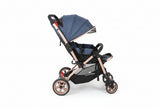 Stroller with a black canopy