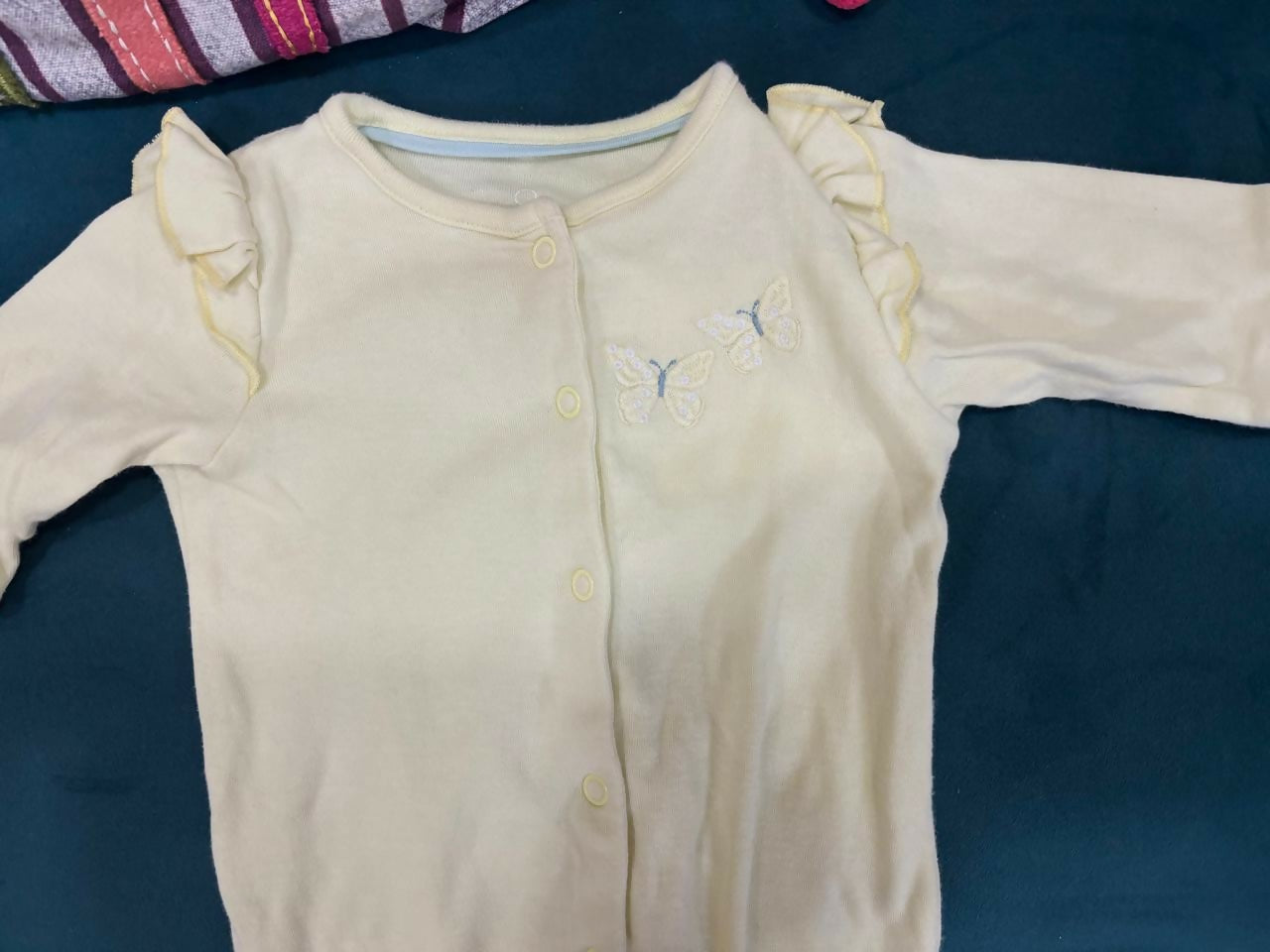 MOTHERCARE baby romper set – 3 pure cotton rompers in assorted prints, 3 months.