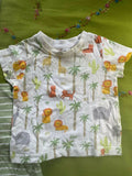 MINI KLUB Onesie Dress With T-shirt - White/light green