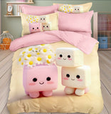 Cute cartoon-themed bedding set
