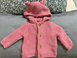 Wrap your little one in cozy comfort with this thick pure cotton hooded cardigan
