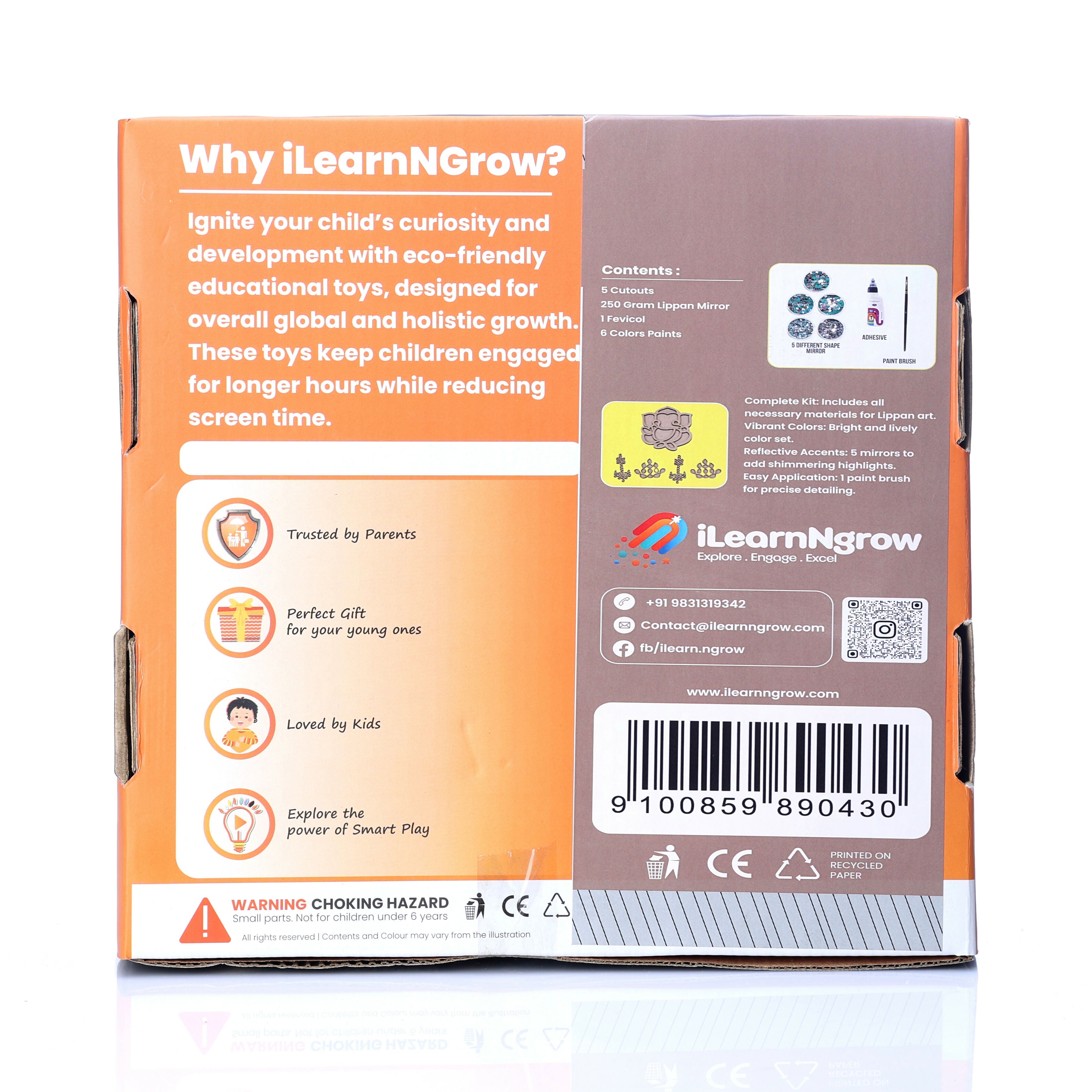 This Lippan Art Kit is a wonderful all-inclusive kit to get started on this lovely attractive traditional art form for Diwali