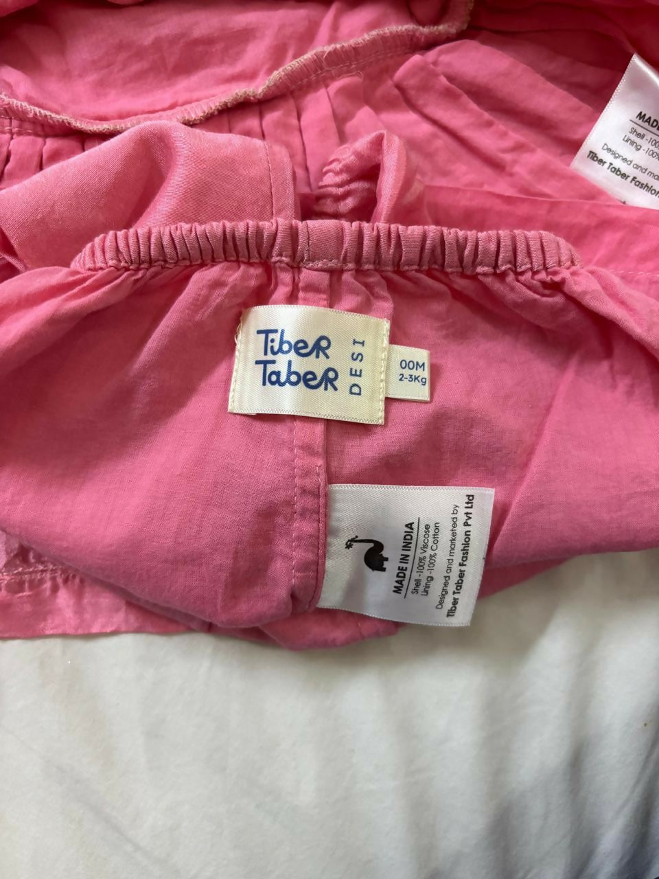 TIBER TABER pink angarakha kurta & pyjama – elegant embroidery and cultural charm in a comfortable boys’ ethnic set.