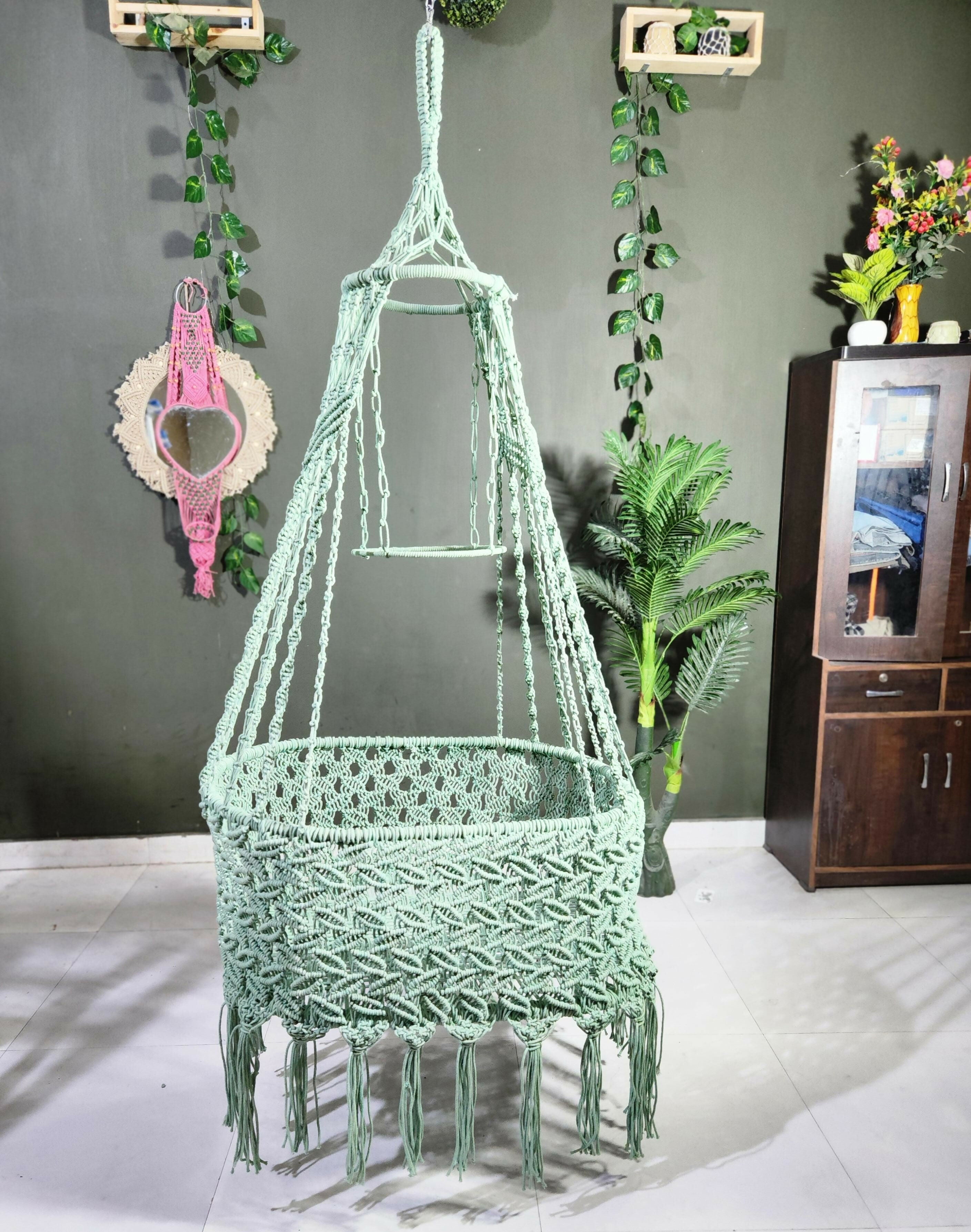 Macrame Baby Cradle