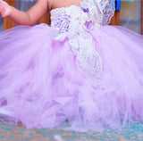 1st Birthday Beautiful TUTU LONG FROCK pink color size : 1 year kid - PyaraBaby