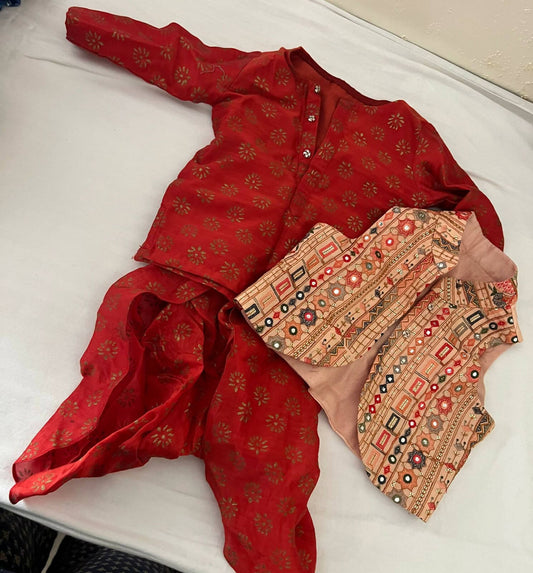 Kurta, Dhoti and Jacket for Baby Boy - PyaraBaby