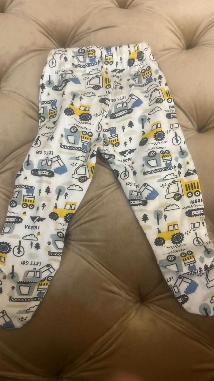 OHMS Set of 4 Cotton Pyjamas with Foot Coverage - PyaraBaby