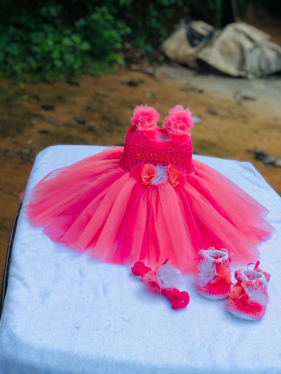 Tuttu frock with booties - PyaraBaby