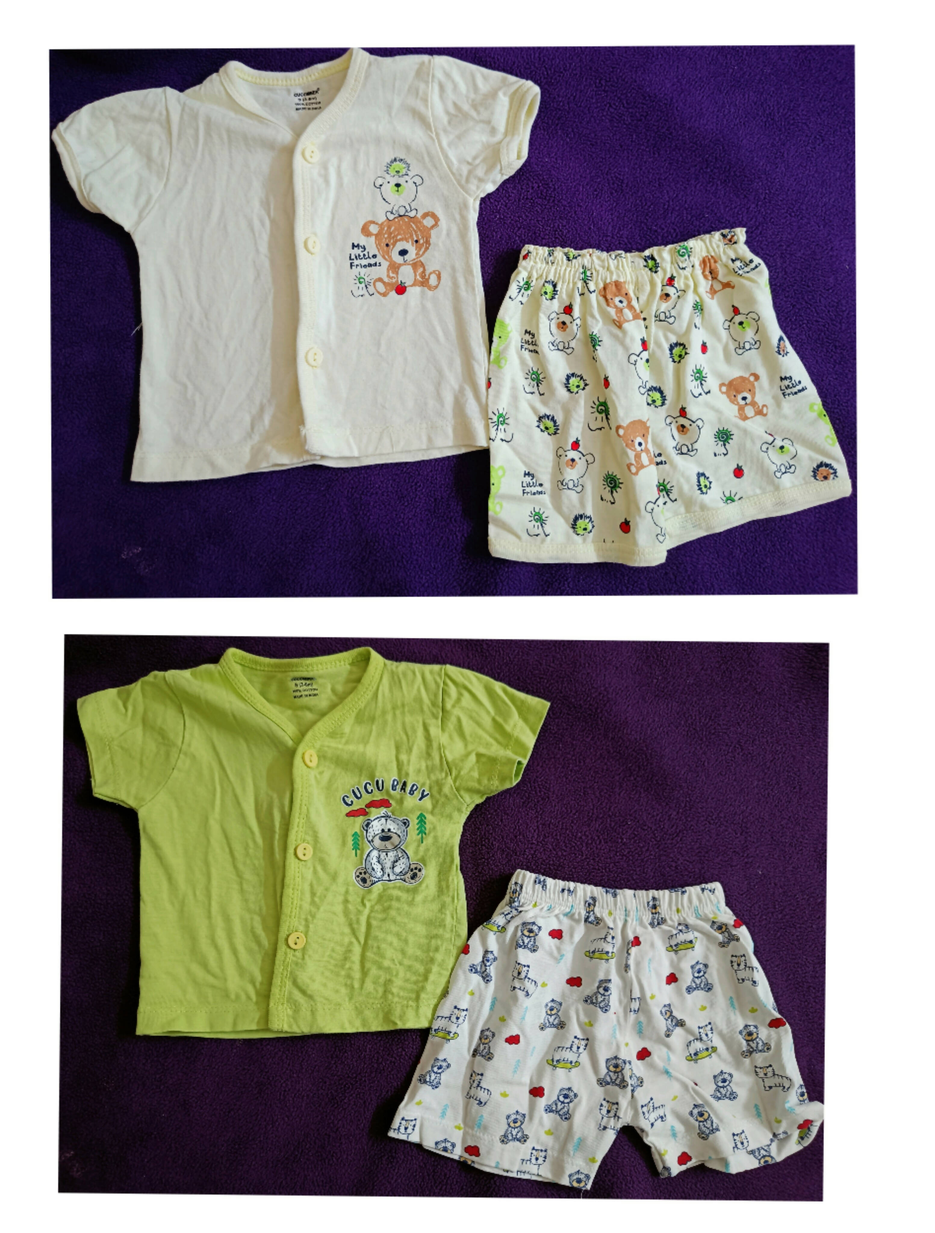 CUCUMBER Half Sleeves Night Suit (pack of 2) - PyaraBaby