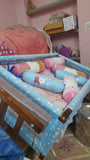 Soothe your baby to sleep in comfort and style with our Manual Cradle, complete with 2 pillows for added coziness