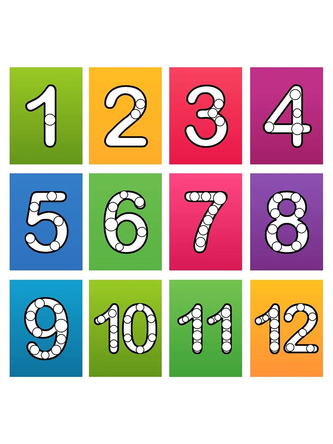 ILEARNNGROW Numbers Flash Cards for kids, Number Recognition, Preschool Education, Educational Activities, Learning Numbers, Counting Skills - PyaraBaby