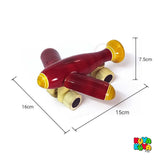 Wooden Train Engine and Aeroplane Push/Pull Toy Combo for 12+ Months Kids, Preschool Toys - Multicolor - PyaraBaby