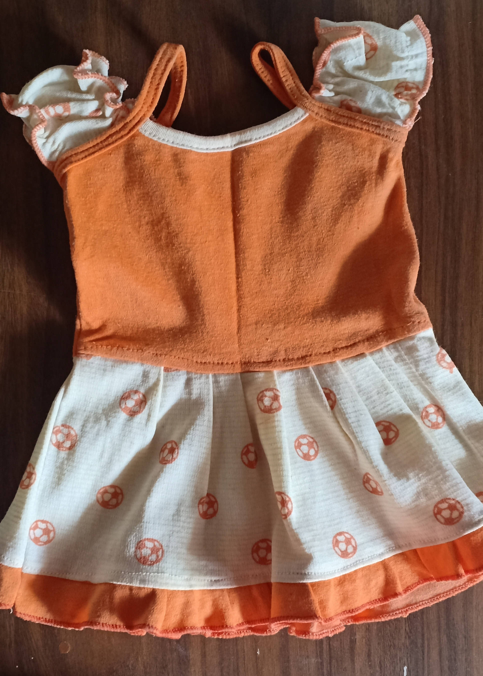 Frocks/Dress Blue & Orange Colour - PyaraBaby