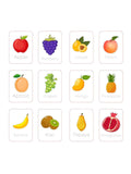 ILEARNNGROW Fruits Flash Cards for kids learning, learning, fun, facts, preschool, elementary, classroom, puzzles, flashcards, kindergarten, craft - PyaraBaby