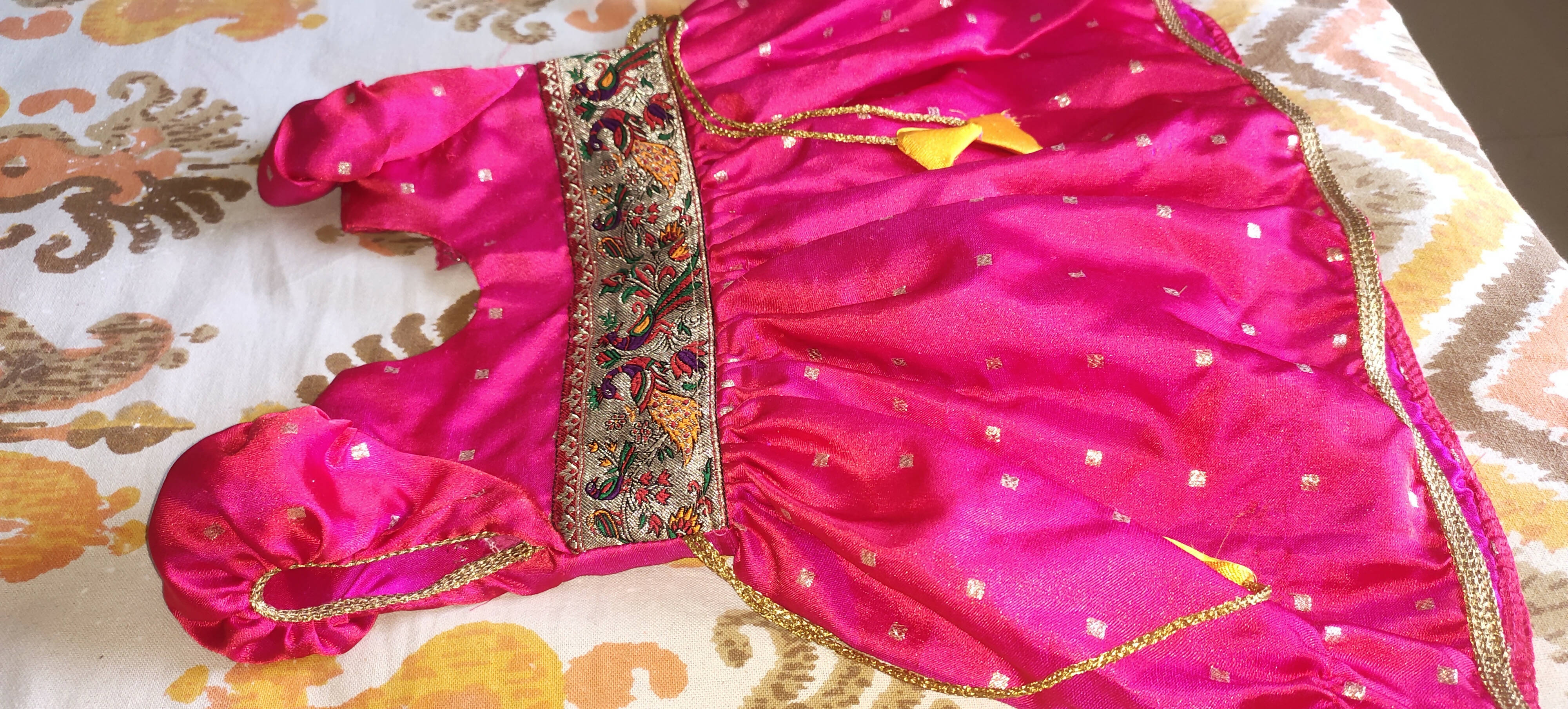 Ethnic wear pink frock - PyaraBaby