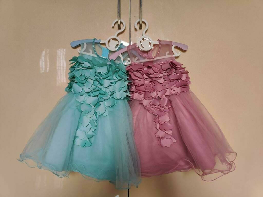 1st Birthday Beautiful Twin Dress/Frock For Baby Girl - PyaraBaby