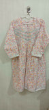 Beautiful White Color Floral Print Peplum Top and Garara with Silver Lace in the Top and Garara for Baby Girl - PyaraBaby