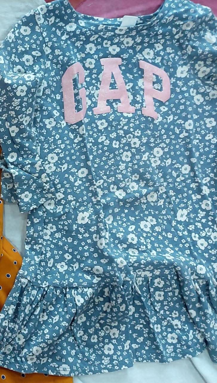 GAP Causual Frock/Dress Blue Colour For Baby Girl - PyaraBaby