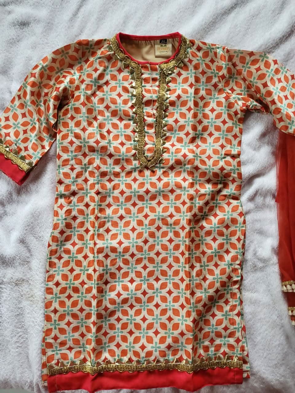 Brand Bloomers by Amrita Kurta with Pyajama and dupatta Set - PyaraBaby