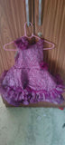 1st Birthday Occasion Frock/Dress for Baby Girl - Purple - PyaraBaby