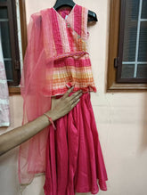 Red Dress with Plazo and Dupatta - PyaraBaby