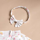 TINY TIGGY Floral 100% Cotton Baby Girl Romper with Headband Set