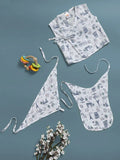 TINY TIGGY  Printed 100% Cambric Cotton Baby Jhabla with 2 Nappies